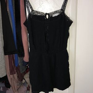 Brand lace romper